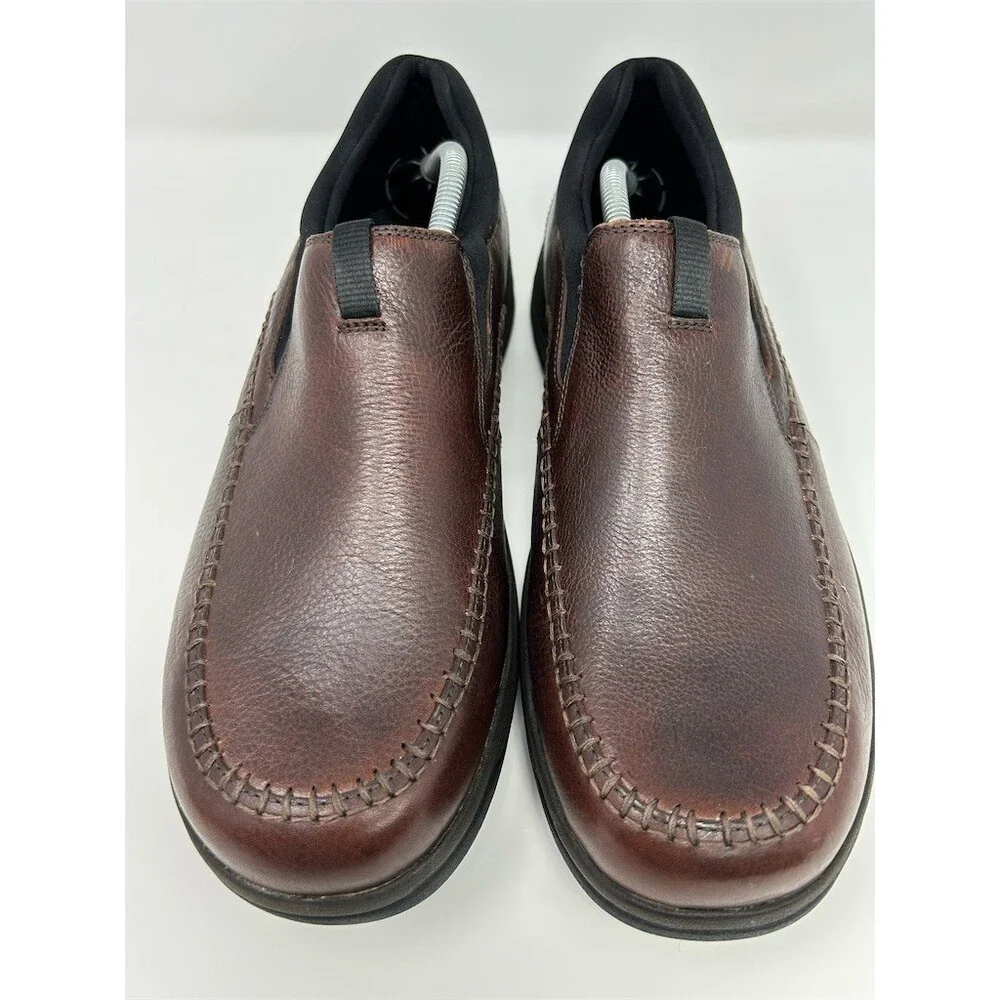 Clarks Cotrell Step Men's Brown Slip-On Loafers Moc Toe Comfort Size 11.5 Wide